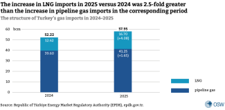The structure of Turkey’s gas imports in 2024–2025
