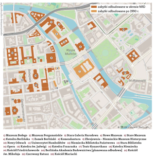 Berlin – plan odbudowanej części miasta