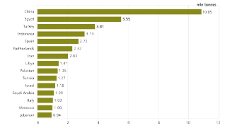 Chart 1. The biggest recipients of grain from Ukraine in 2021 
