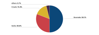 Chart. The ethnic structure of Bosnia and Herzegovina