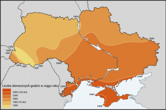 Nasłonecznienie Ukrainy