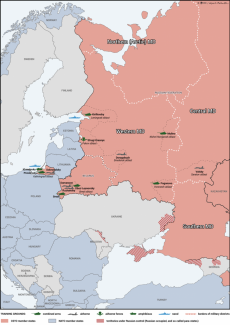 Map. Zapad-2021 exercises