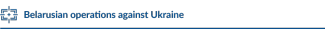 Belarusian operations against Ukraine