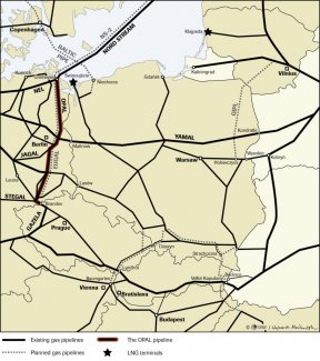 Map. Opal pipeline