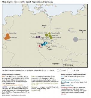 Lignite mines in the Czech Republic