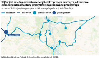 mapa linii elektroenergetycznych