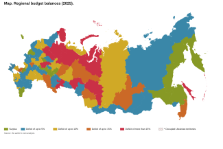 Map. Regional budget balances (2025)