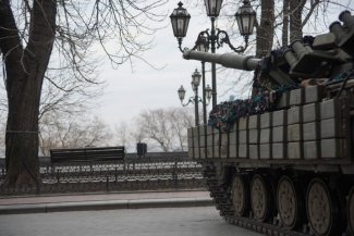 Czołg na ulicach Odessy