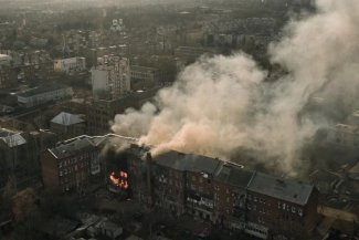 Źródło: https://war-evidence.mkip.gov.ua/wp-content/uploads/2022/10/311433444_480159704151924_27281312353068711_n.jpg pożar