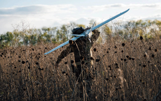 Dron Zmasowane ukraińskie ataki na Krym