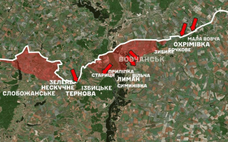 Rosja rozszerza kontrolowany obszar wokół Wołczańska. 1525. dzień wojny