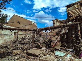 War devastation in Ukraine