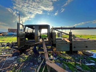 truck in the field