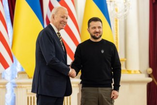 prezydent Wołodymyr Zełenski i prezydent Joe Biden