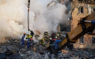 Liquidation of the effects of the attack on Kyiv Liquidation of the effects of the attack on Kyiv