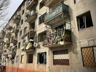 building after shelling