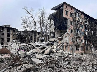 Avdiivka during fighting Avdiivka during fighting