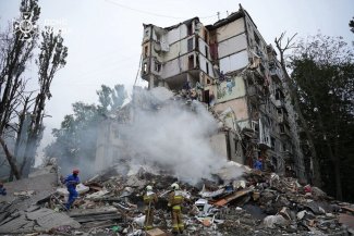 Destructions in Kyiv after Russian attack, 2025-07-31
