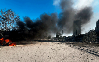 Destructions in Myrnohrad after Russian attack
