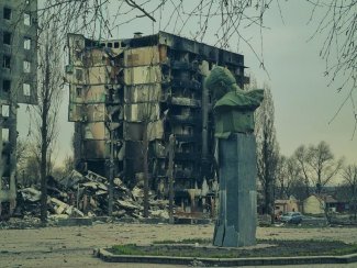 photo nexta The photo shows the damage in Borodianka