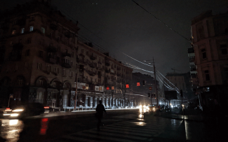 Blackout w Kijowie. 1329. dzień wojny Kyiv during the blackout caused by Russian missile attacks