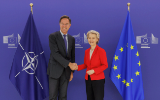 NATO Secretary General Mark Rutte with President of the European Commission Ursula von der Leyen in Brussels, 29 October 2024 NATO Secretary General Mark Rutte with President of the European Commission Ursula von der Leyen in Brussels, 29 October 2024