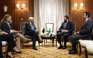 President Costa @ the Emergency summit of the League of Arab States on Gaza President Costa meets interim President of Syria