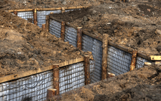 Ukrainian military trenches in Zaporizhzhia oblast in 2024