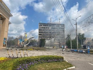 Miasto Winnica po ostrzale
