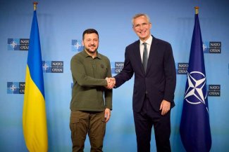 Volodymyr Zelenskyy and Jens Stoltenberg Volodymyr Zelenskyy and Jens Stoltenberg