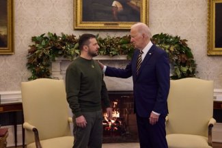 President Volodymyr Zelensky and President Joe Biden
