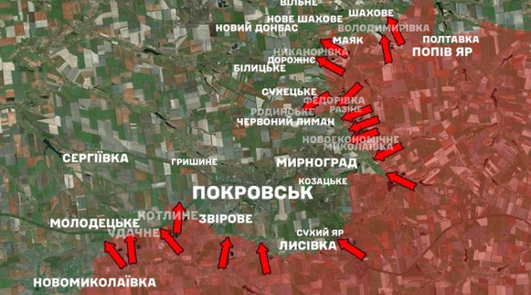 Aglomeracja pokrowska w okrążeniu operacyjnym. 1350. dzień wojny