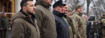 Zdjęcie przedstawia prezydenta Ukrainy