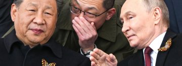 Zdjęcie przedstawia Xi Jinpinga i Putina