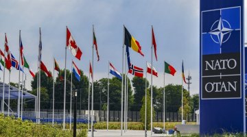 Photo shows NATO headquarters 