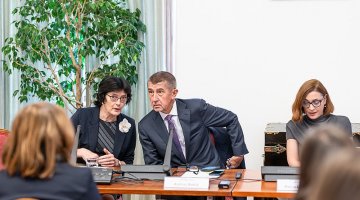 Zdjęcie przedstawia premiera Babiša