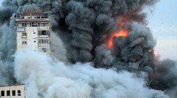 Damage in Gaza Strip during the October 2023