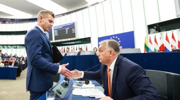 Peter Magyar.Viktor Orban