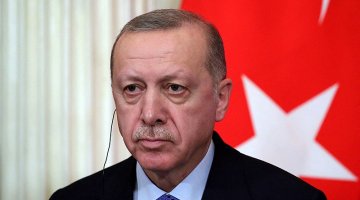 Photo shows Turkish President Erdogan