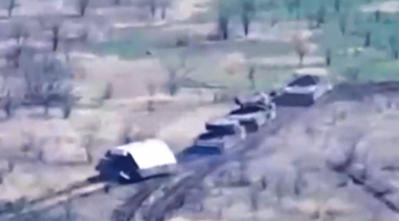 Russian "Turtle" Tank at Krasnohorivka