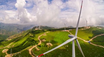 Wind Farm in Guangling County, Shanxi