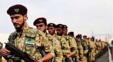 Turkish-backed free Syrian army soldiers