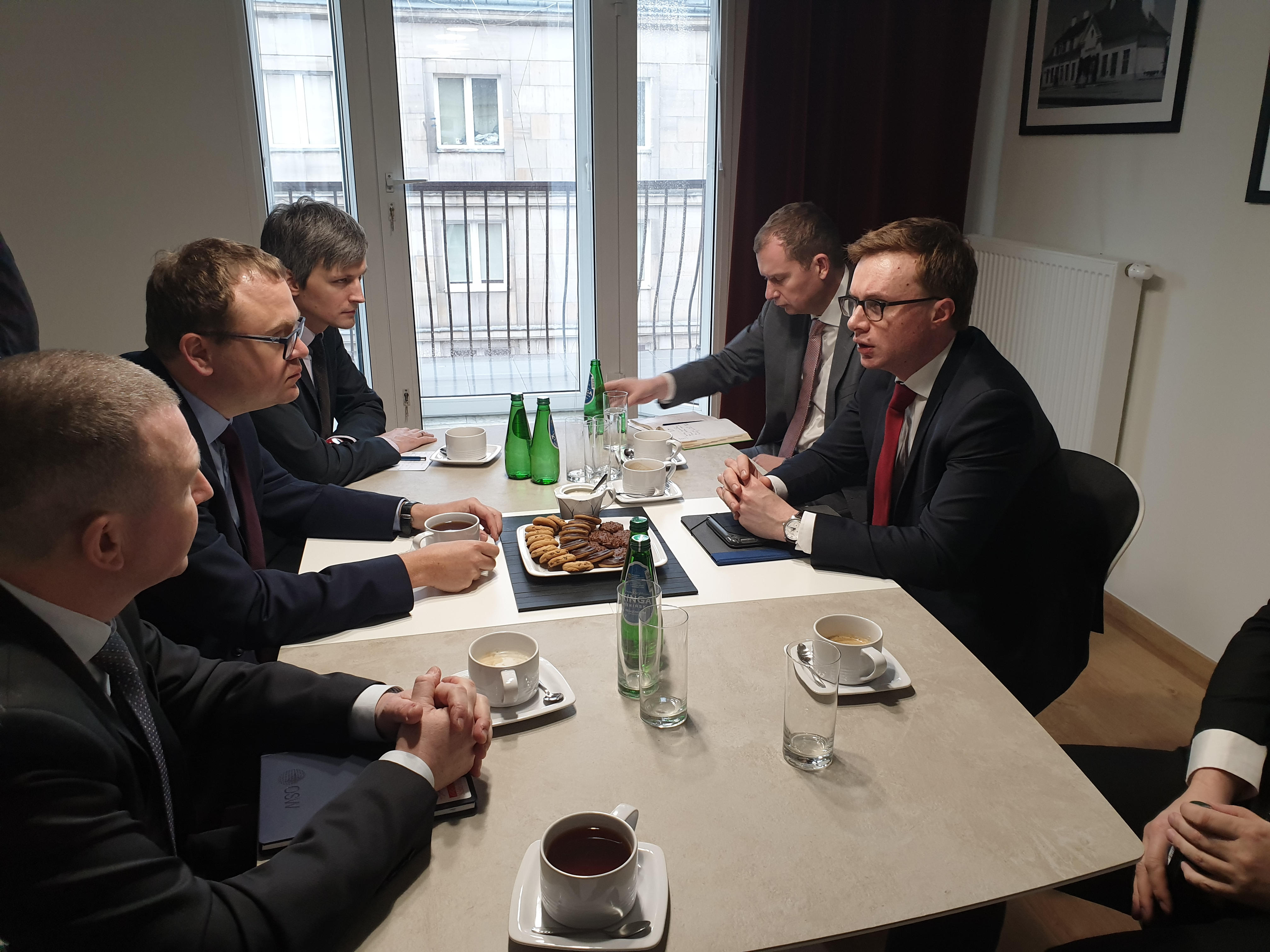 Wiceminister spraw zagranicznych Republiki Czeskiej Aleš Chmelař w OSW