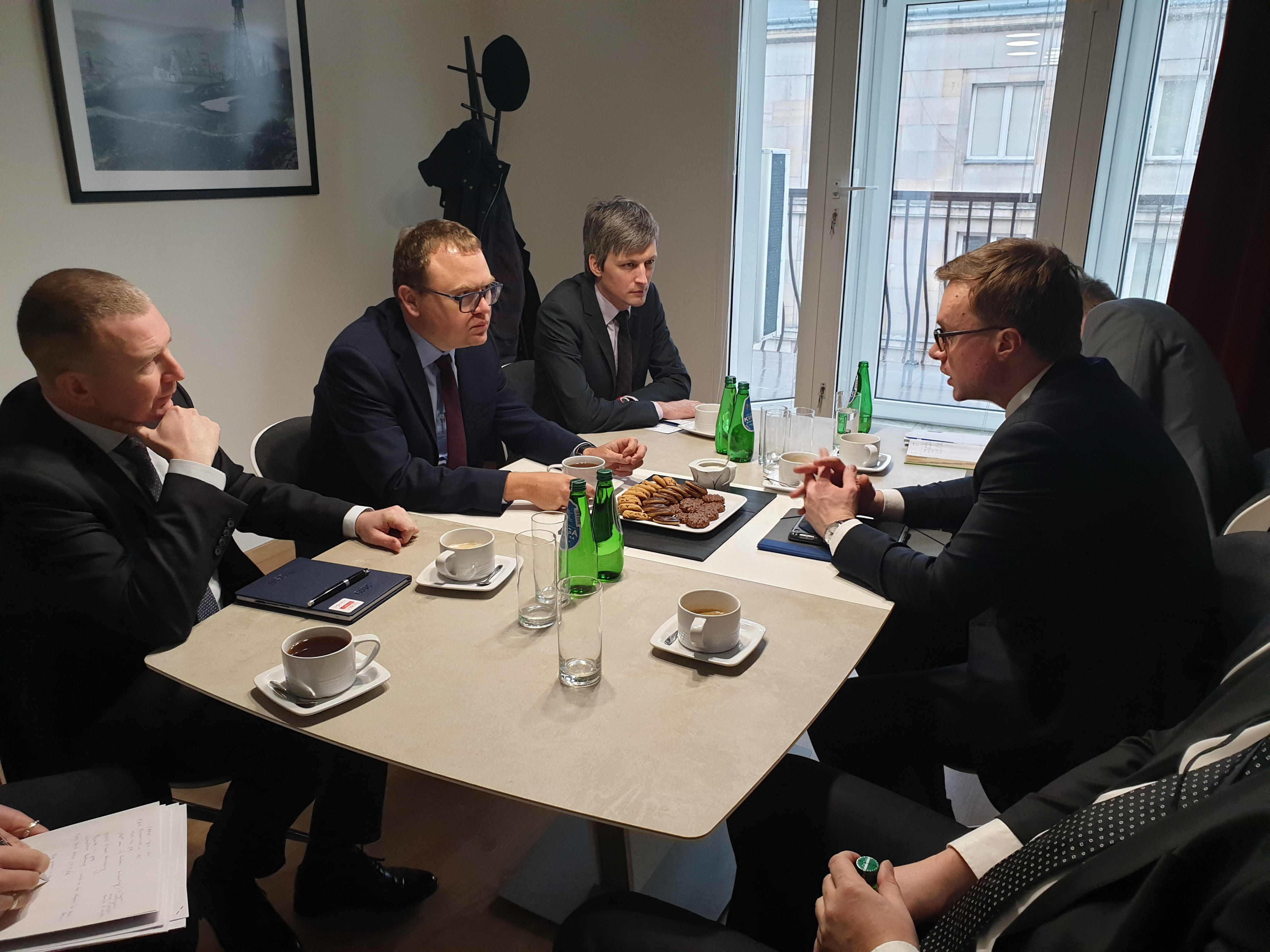 Wiceminister spraw zagranicznych Republiki Czeskiej Aleš Chmelař w OSW